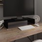 vidaXL TV-Tisch/Bildschirmerhöhung Glas Schwarz 60x25x11 cm