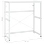 vidaXL Badezimmer Waschtischgestell Weiß 79x38x83 cm Eisen vidaXL Badezimmer Waschtischgestell Weiß 79x38x83 cm Eisen