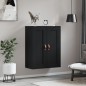 vidaXL Wandschrank Schwarz 69,5x34x90 cm Holzwerkstoff vidaXL Wandschrank Schwarz 69,5x34x90 cm Holzwerkstoff