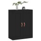 vidaXL Wandschrank Schwarz 69,5x34x90 cm Holzwerkstoff vidaXL Wandschrank Schwarz 69,5x34x90 cm Holzwerkstoff