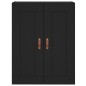vidaXL Wandschrank Schwarz 69,5x34x90 cm Holzwerkstoff vidaXL Wandschrank Schwarz 69,5x34x90 cm Holzwerkstoff