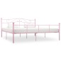 vidaXL Bettgestell Rosa Metall 180x200 cm vidaXL Bettgestell Rosa Metall 180x200 cm