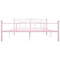 vidaXL Bettgestell Rosa Metall 180x200 cm vidaXL Bettgestell Rosa Metall 180x200 cm