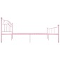 vidaXL Bettgestell Rosa Metall 180x200 cm vidaXL Bettgestell Rosa Metall 180x200 cm