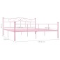 vidaXL Bettgestell Rosa Metall 180x200 cm vidaXL Bettgestell Rosa Metall 180x200 cm