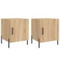 vidaXL Nachttische 2 Stk. Sonoma-Eiche 40x40x50 cm Holzwerkstoff vidaXL Nachttische 2 Stk. Sonoma-Eiche 40x40x50 cm Holzwerkstoff