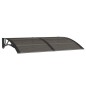 vidaXL Türvordach Schwarz 150x100 cm Polycarbonat vidaXL Türvordach Schwarz 150x100 cm Polycarbonat