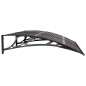 vidaXL Türvordach Schwarz 150x100 cm Polycarbonat vidaXL Türvordach Schwarz 150x100 cm Polycarbonat