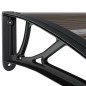 vidaXL Türvordach Schwarz 150x100 cm Polycarbonat vidaXL Türvordach Schwarz 150x100 cm Polycarbonat
