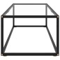 vidaXL Couchtisch Schwarz mit Hartglas 120x50x35 cm vidaXL Couchtisch Schwarz mit Hartglas 120x50x35 cm