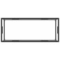 vidaXL Couchtisch Schwarz mit Hartglas 120x50x35 cm vidaXL Couchtisch Schwarz mit Hartglas 120x50x35 cm
