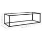 vidaXL Couchtisch Schwarz mit Hartglas 120x50x35 cm vidaXL Couchtisch Schwarz mit Hartglas 120x50x35 cm