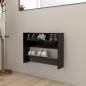 vidaXL Wand-Schuhschrank Schwarz 80x18x60 cm Holzwerkstoff vidaXL Wand-Schuhschrank Schwarz 80x18x60 cm Holzwerkstoff