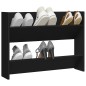 vidaXL Wand-Schuhschrank Schwarz 80x18x60 cm Holzwerkstoff vidaXL Wand-Schuhschrank Schwarz 80x18x60 cm Holzwerkstoff