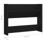 vidaXL Wand-Schuhschrank Schwarz 80x18x60 cm Holzwerkstoff vidaXL Wand-Schuhschrank Schwarz 80x18x60 cm Holzwerkstoff