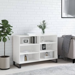 vidaXL Sideboard Hochglanz-Weiß 103,5x35x70 cm Holzwerkstoff