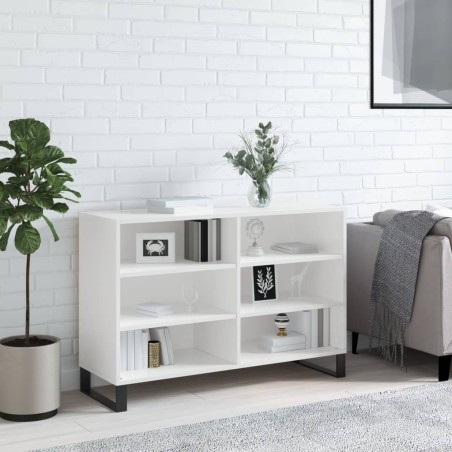 vidaXL Sideboard Hochglanz-Weiß 103,5x35x70 cm Holzwerkstoff