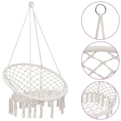 vidaXL Hängesessel 80 cm Beige