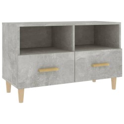 vidaXL TV-Schrank Betongrau 80x36x50 cm Holzwerkstoff