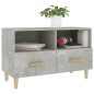 vidaXL TV-Schrank Betongrau 80x36x50 cm Holzwerkstoff vidaXL TV-Schrank Betongrau 80x36x50 cm Holzwerkstoff