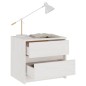 vidaXL Nachttisch Weiß 40x30,5x35,5 cm Massivholz Kiefer vidaXL Nachttisch Weiß 40x30,5x35,5 cm Massivholz Kiefer