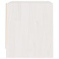 vidaXL Nachttisch Weiß 40x30,5x35,5 cm Massivholz Kiefer vidaXL Nachttisch Weiß 40x30,5x35,5 cm Massivholz Kiefer