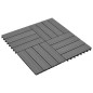 22 Stk. Terrassenfliesen 30 x 30 cm 2 qm WPC Grau 22 Stk. Terrassenfliesen 30 x 30 cm 2 qm WPC Grau