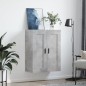 vidaXL Wandschrank Betongrau 69,5x34x90 cm Holzwerkstoff vidaXL Wandschrank Betongrau 69,5x34x90 cm Holzwerkstoff