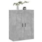 vidaXL Wandschrank Betongrau 69,5x34x90 cm Holzwerkstoff vidaXL Wandschrank Betongrau 69,5x34x90 cm Holzwerkstoff