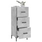 vidaXL Sideboard Betongrau 34,5x34x90 cm Holzwerkstoff vidaXL Sideboard Betongrau 34,5x34x90 cm Holzwerkstoff