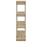 vidaXL Bücherregal/Raumteiler Sonoma-Eiche 100x30x123,5 cm