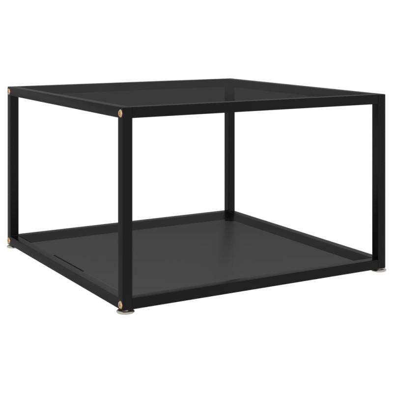 vidaXL Couchtisch Schwarz 60x60x35 cm Hartglas vidaXL Couchtisch Schwarz 60x60x35 cm Hartglas