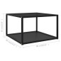 vidaXL Couchtisch Schwarz 60x60x35 cm Hartglas vidaXL Couchtisch Schwarz 60x60x35 cm Hartglas