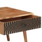 vidaXL Couchtisch 100x50x39 cm Massivholz Akazie vidaXL Couchtisch 100x50x39 cm Massivholz Akazie