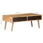 vidaXL Couchtisch 100x50x39 cm Massivholz Akazie vidaXL Couchtisch 100x50x39 cm Massivholz Akazie