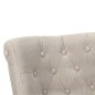 vidaXL Französischer Stuhl Creme Stoff vidaXL Französischer Stuhl Creme Stoff
