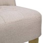vidaXL Französischer Stuhl Creme Stoff vidaXL Französischer Stuhl Creme Stoff