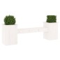 vidaXL Gartenbank mit Pflanzkübeln Weiß 184,5x39,5x56,5 cm Kiefernholz vidaXL Gartenbank mit Pflanzkübeln Weiß 184,5x39,5x56,5 cm Kiefernholz