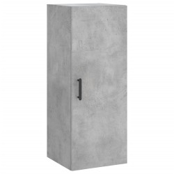 vidaXL Wandschrank Betongrau 34,5x34x90 cm