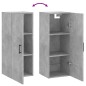 vidaXL Wandschrank Betongrau 34,5x34x90 cm vidaXL Wandschrank Betongrau 34,5x34x90 cm