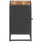 vidaXL Nachttisch 40x30x50 cm Raues Mangoholz und Wiener Geflecht   