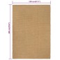 vidaXL Teppich Rechteckig Natur 120x180 cm Jute vidaXL Teppich Rechteckig Natur 120x180 cm Jute
