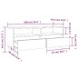 vidaXL TV-Schrank Räuchereiche 100x34,5x44,5 cm Holzwerkstoff vidaXL TV-Schrank Räuchereiche 100x34,5x44,5 cm Holzwerkstoff