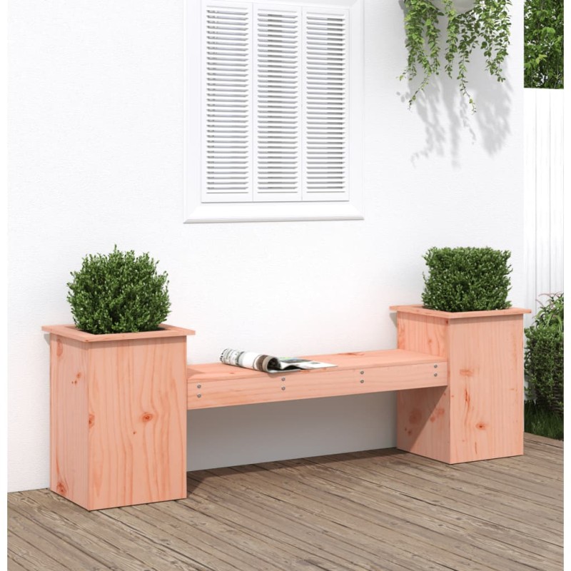 vidaXL Gartenbank mit Pflanzkübeln 184,5x39,5x56,5cm Douglasienholz vidaXL Gartenbank mit Pflanzkübeln 184,5x39,5x56,5cm Douglasienholz