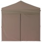 vidaXL Partyzelt Faltbar mit Seitenwänden Taupe 2x2 m vidaXL Partyzelt Faltbar mit Seitenwänden Taupe 2x2 m