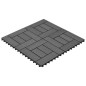 22 Stk. Terrassenfliesen 30 x 30 cm 2 qm WPC Grau 22 Stk. Terrassenfliesen 30 x 30 cm 2 qm WPC Grau