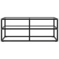 vidaXL TV-Schrank Schwarz mit Hartglas 100x40x40 cm