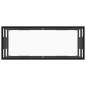vidaXL TV-Schrank Schwarz mit Hartglas 100x40x40 cm
