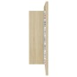 vidaXL LED-Bad-Spiegelschrank Sonoma-Eiche 90x12x45 cm Acryl vidaXL LED-Bad-Spiegelschrank Sonoma-Eiche 90x12x45 cm Acryl
