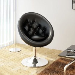 vidaXL Barhocker Schwarz Kunstleder
